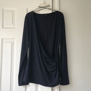 Ann Taylor Faux Wrap Top